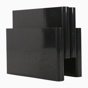 Black 4676 Magazine Rack by Giotto Stoppino for Kartel, Italy, 1970s