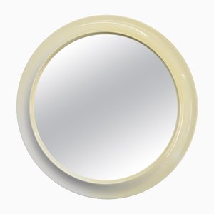 Vintage Italian Round Mirror, 1970s