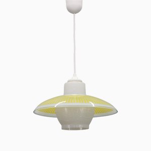 Czechoslovakian Glass Pendant Light, 1970s
