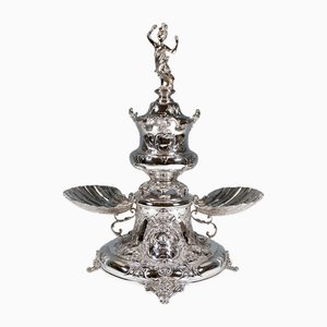 Porta caviale Art Nouveau in argento di Würbel & Czokally, inizio XX secolo