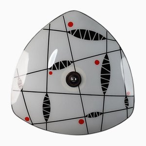 Moderne Mid-Century Glas Wandlampe, 1958