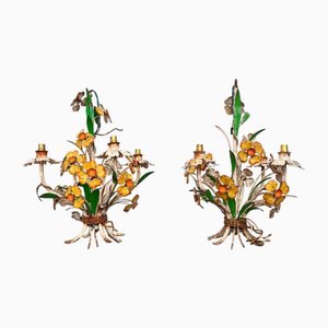 Italian Toleware Chandeliers, Set of 2