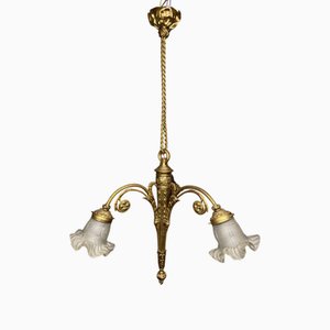 Louis XVI Style Bronze Chandelier, 1920s