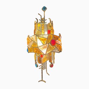 Sculptural Wall Light attributed to Albano Poli, 1960s