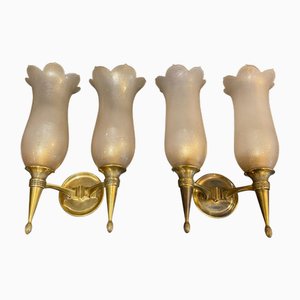 Apliques de pared de Giovanni Gariboldi para Colli, años 40. Juego de 2