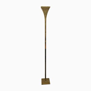 Brass Uplighting Floor Lamp from Banci Firenze, 1980s