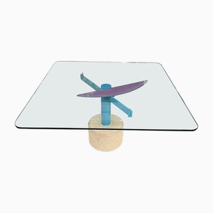 Postmodern 8-Seater Dining Table attributed to Giovanni Offredi, 1980s