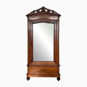Antique Cupboard in Cherry and Walnut, France, 1850s