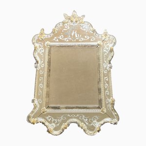 Large Venetian Murano Glass Wall Mirror, 1960s