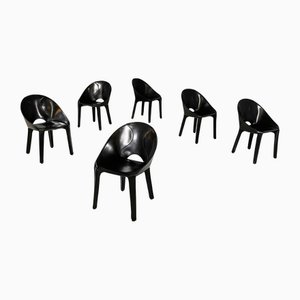 Italian Modern CAB K5 Lira and Liuto Chairs by Mario Bellini for Cassina, 1990s, Set of 6