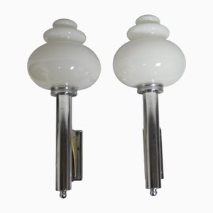 Italienische Wandlampen, 1970er, 2er Set