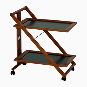 Wooden Bar Trolley, 1980s