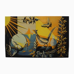 Arazzo Phoebus stampato di Roga, anni '60