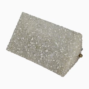 Lampada da parete vintage in vetro acrilico, anni '60