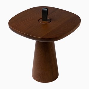 Minimalist Modern Side Table in Walnut by Daniel Schofiled