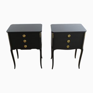 Gustavianische Vintage Nachttische, 1950er, 2er Set