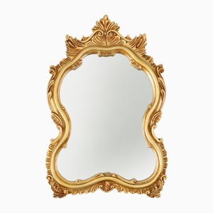 Miroir Doré Mid-Century Style Baroque, France, 1950s