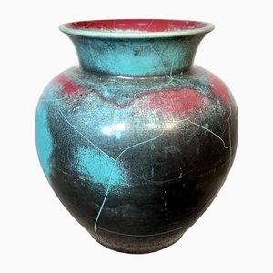 Large Studio Ceramic Art Floor or Table Vase by Richard Uhlemeyer, Germany, 1940s