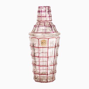 Grand vase en verre Art Déco à facettes de Josef Hoffmann pour Moser Glassworks sur France