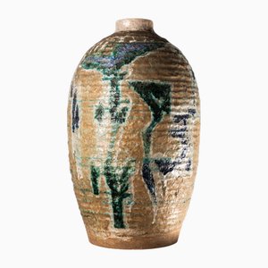 Vaso Mid-Century moderno in ceramica smaltata, anni '60