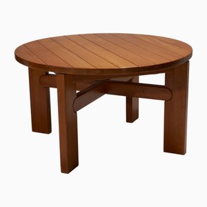 Mesa extensible de olmo de Maison Regain, años 80