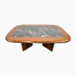 German Coffee Table with Marble Top by Hohnert Design, 1960
