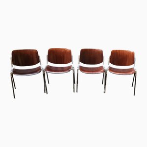 Stühle von Giancarlo Piretti, 1970er, 4er Set