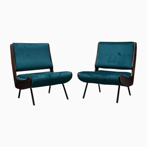 836 Armlehnstühle von Gianfranco Frattini für Cassina, Italien, 1950er, 2er Set