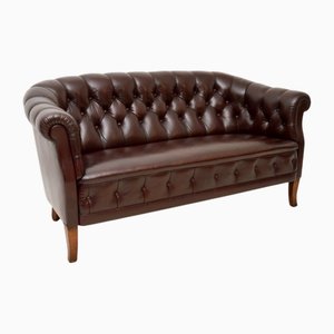 Schwedisches Ledersofa, 1920er