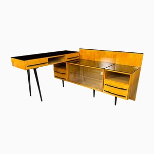 Modernes Mid-Century Schreibtisch Set von Mojmir Pozar für Up Zavody, 1960er, 3er Set