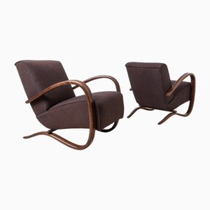 Juego de sillas modelo H269 Art Déco de J. Halabala, años 30