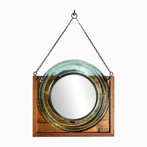 Specchio da parete Mid-Century moderno di R. Marcais per Fontana Arte, anni '60