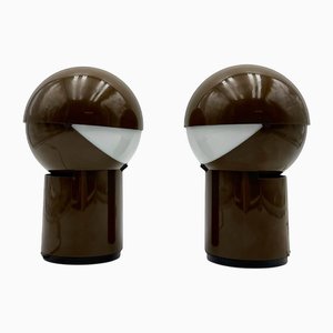 Space Age Sfera Notte Table Lamps from Gagiplast, 1970s, Set of 2