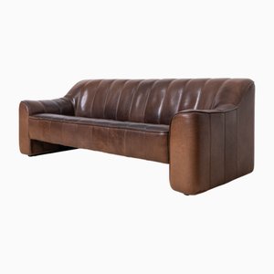 Vintage Swiss Leather Sofa from De Sede, 1970s