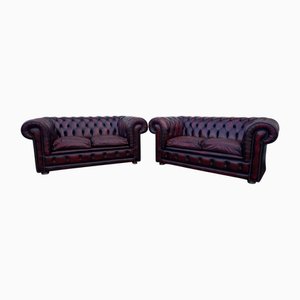Canapé Chesterfield 2 Places en Cuir