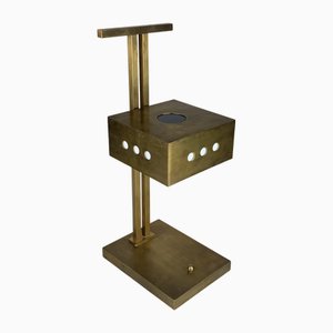 Bauhaus Art Deco Brass Architectural Desk Lamp attributed to Marcel Breuer, 1980s