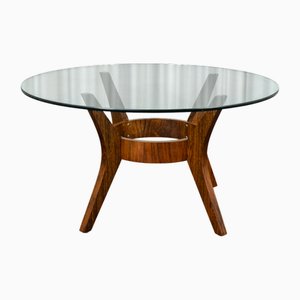 Runder Mid-Century Couchtisch mit Spinnenbeinen