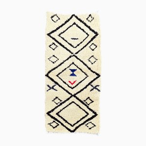 Moroccan Beni Ourain Handwoven Wool Rug, 1990s