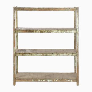 Shelf on Patinated Wooden Legs