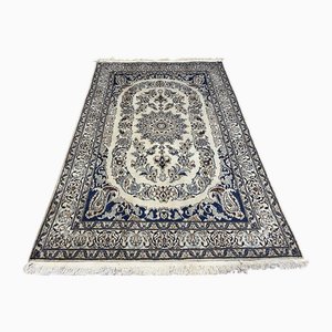 Middle Eastern Hand-Knotted Rug with Silk