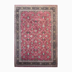 Middle Eastern Hand-Knotted Red Sarouk Farahan Rug