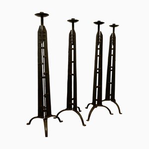 Bougeoirs Arts and Crafts Gothique, 1994, Set de 4