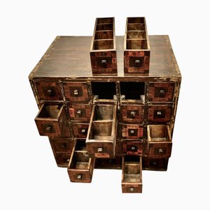 Chinese Herbal Apothecary 25 Drawer Chest