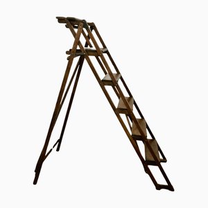 Very Tall 19th Century Decorators Ladder, 1880s