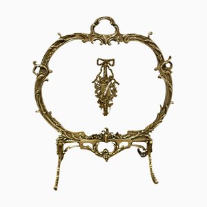French Brass Rococo Fire Guard