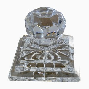 Schwerer Art Deco Briefbeschwerer aus Kristallglas, 1920