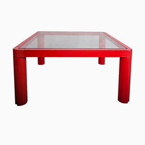 Table Basse Modèle 80 Rouge par Kho Liang Le pour Artifort, 1974