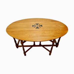Large French Gate Leg Dining Table, 1930s