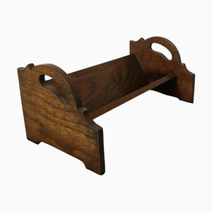 Libreria con ripiano in quercia con maniglie, anni '20