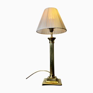 Tall Brass Corinthian Column Table Lamp, 1960s